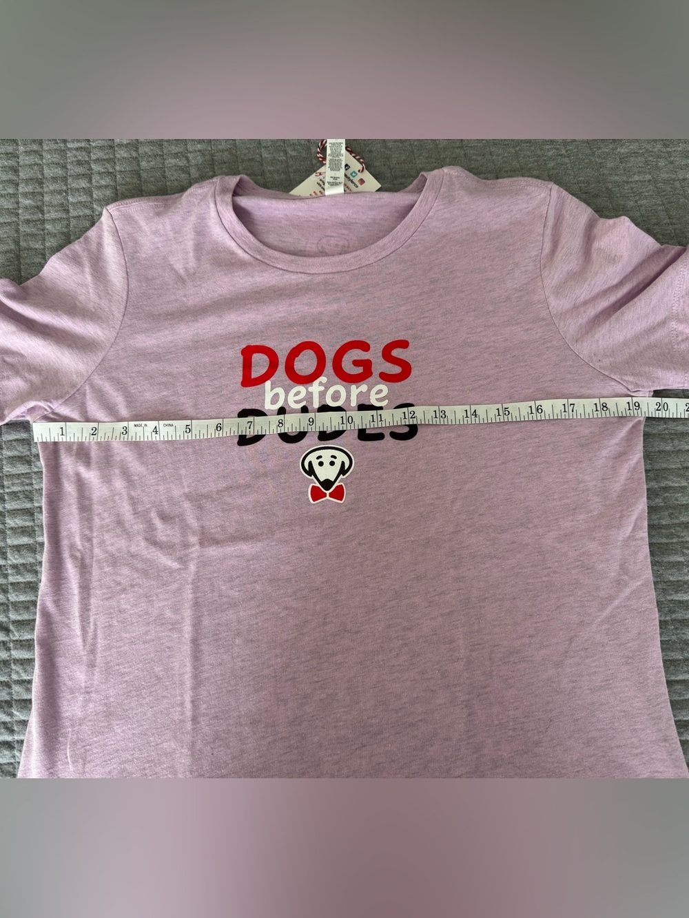 Bella Canvas Women’s 'Dogs Before Dudes' Graphic Tee - Picture 10 of 11